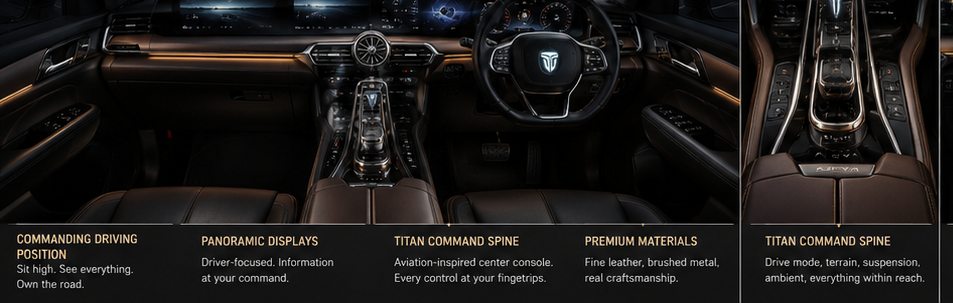 Titanova Ajeya aircraft-inspired luxury interior